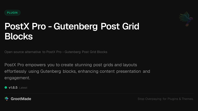 PostX Pro - Gutenberg Post Grid Blocks