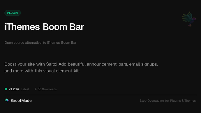 iThemes Boom Bar