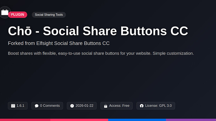 Elfsight Social Share Buttons CC