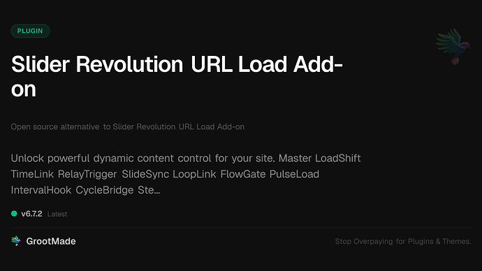 Slider Revolution URL Load Add-on