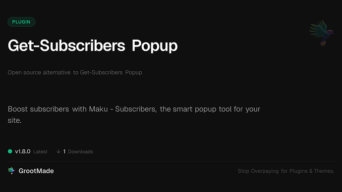 Get-Subscribers Popup