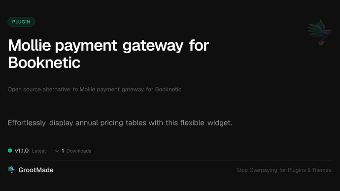 Mollie payment gateway for Booknetic