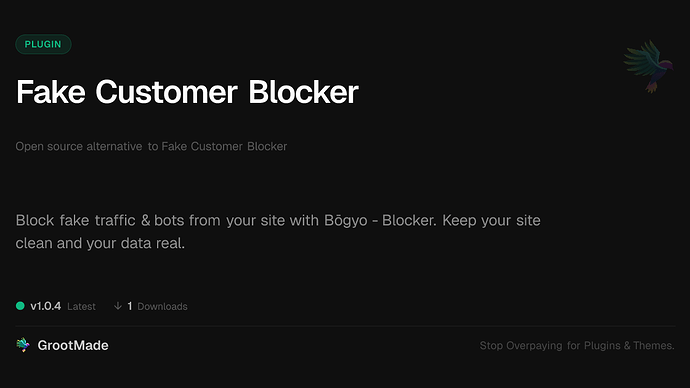 Fake Customer Blocker
