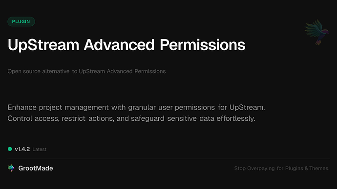 UpStream Advanced Permissions