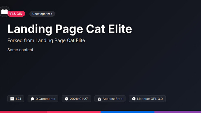 Landing Page Cat Elite