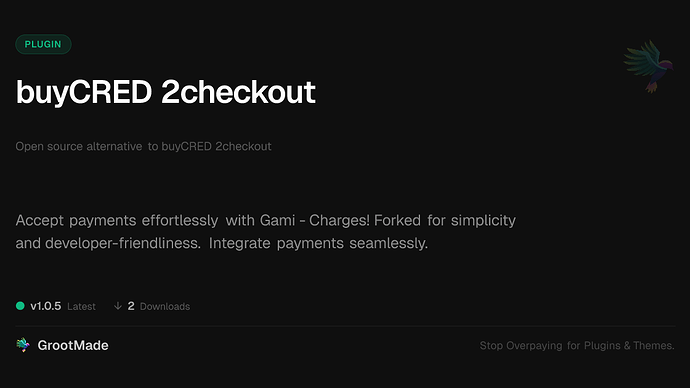 buyCRED 2checkout