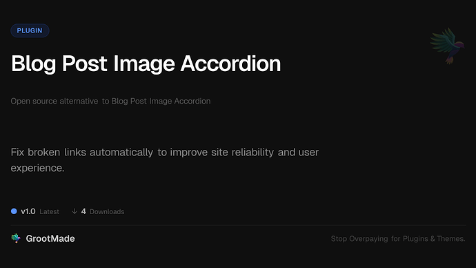 Blog Post Image Accordion