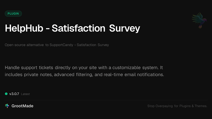 HelpHub - Satisfaction Survey
