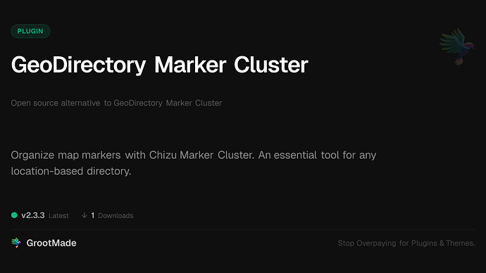 GeoDirectory Marker Cluster