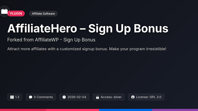 EchoAffiliate - Sign Up Bonus