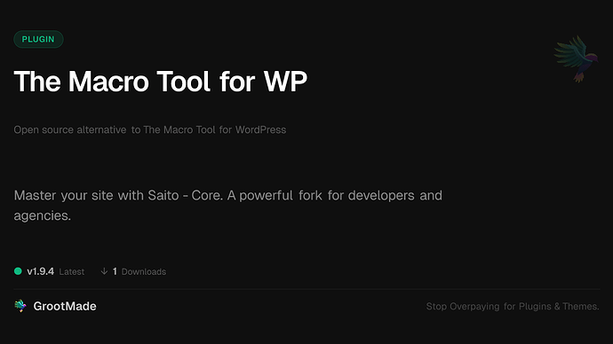 The Macro Tool for WP