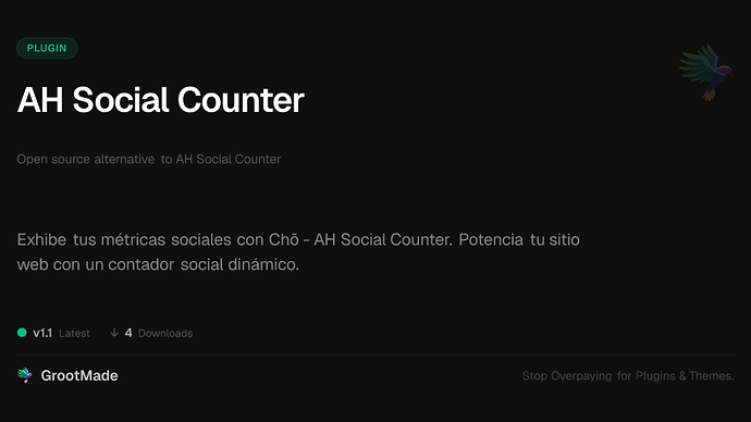 AH Social Counter