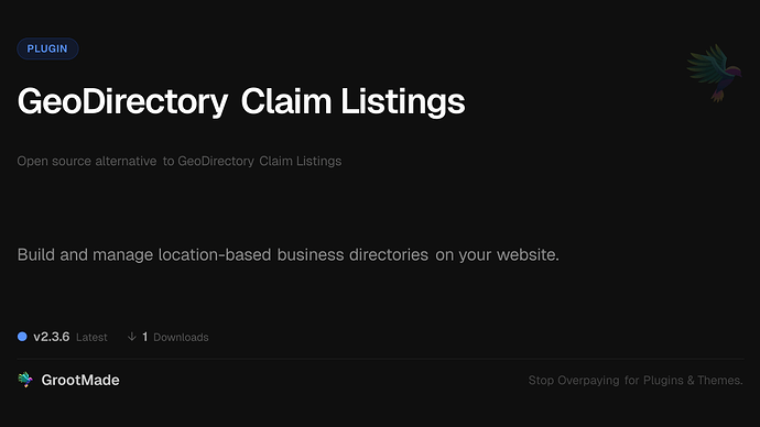 GeoDirectory Claim Listings