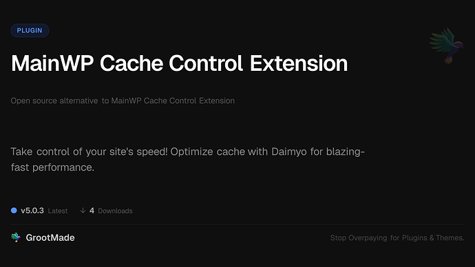 MainWP Cache Control Extension
