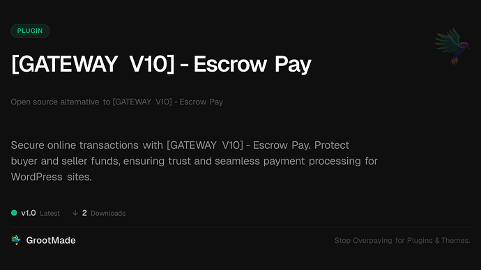 [GATEWAY V10] - Escrow Pay