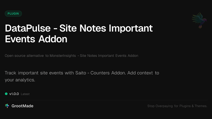 DataPulse - Site Notes Important Events Addon
