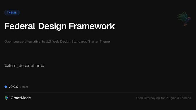 Federal Design Framework