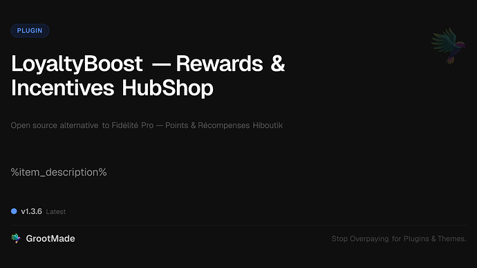 LoyaltyBoost — Rewards & Incentives HubShop