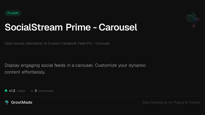 SocialStream Prime - Carousel