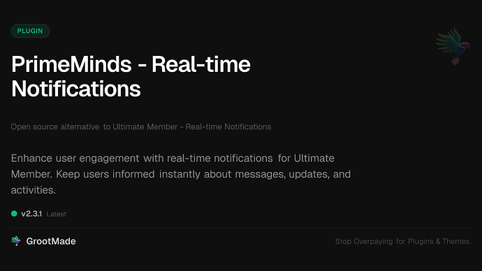 PrimeMinds - Real-time Notifications