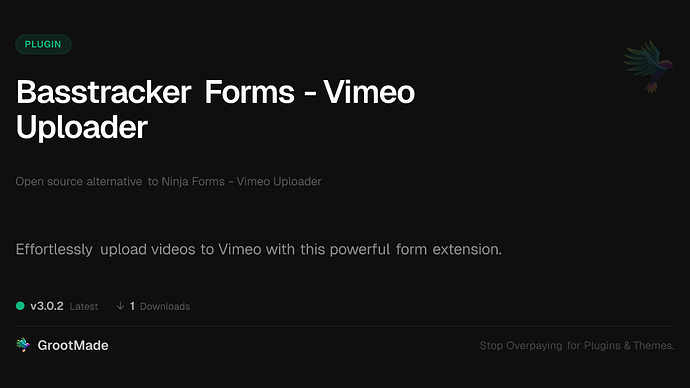 Basstracker Forms - Vimeo Uploader