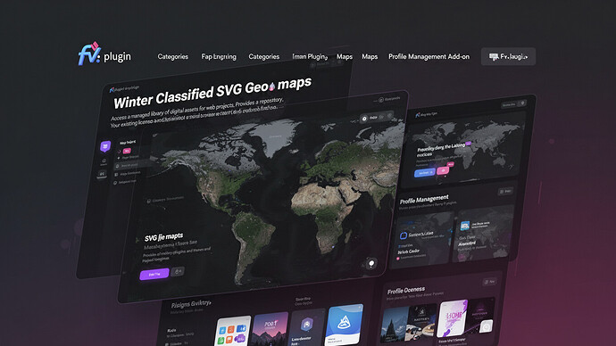 Winter Classified SVG Geo maps