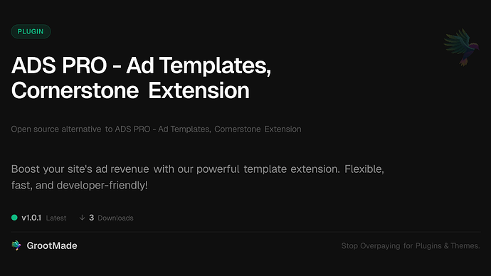 Spectrum Nexus - Ad Templates, Cornerstone Extension