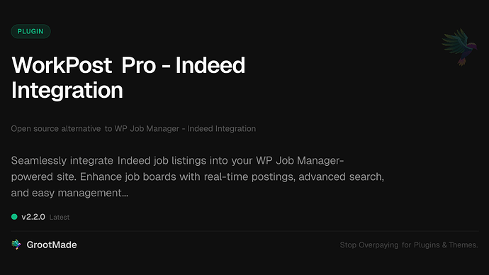 WorkPost Pro - Indeed Integration