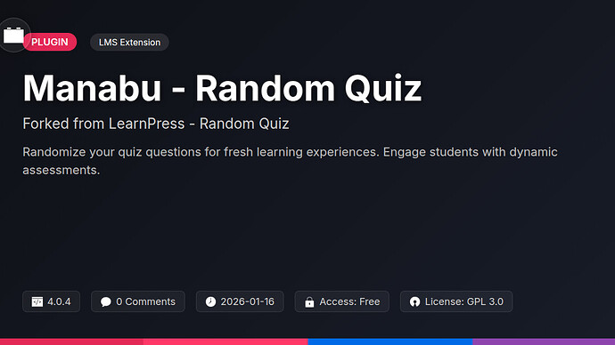 LearnDamien - Random Quiz