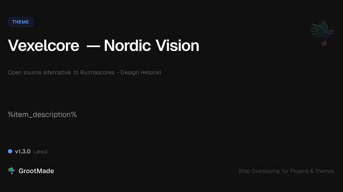 Vexelcore — Nordic Vision
