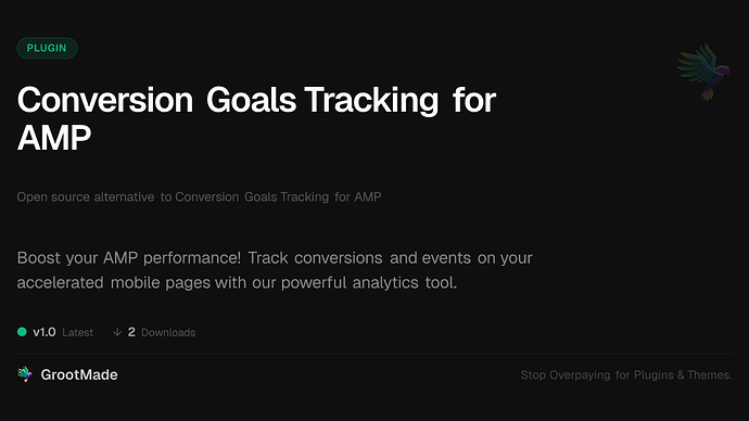 Conversion Goals Tracking for AMP