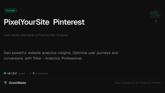 PixelYourSite Pinterest
