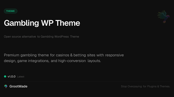 Gambling WP Theme