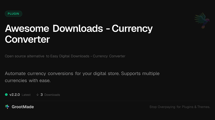 Awesome Downloads - Currency Converter