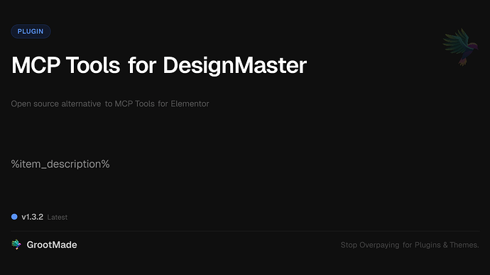 MCP Tools for DesignMaster