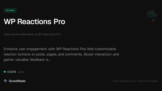 WP Reactions Pro