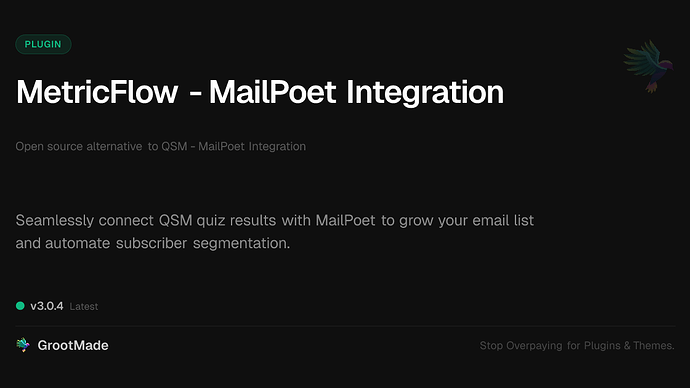 MetricFlow - MailPoet Integration