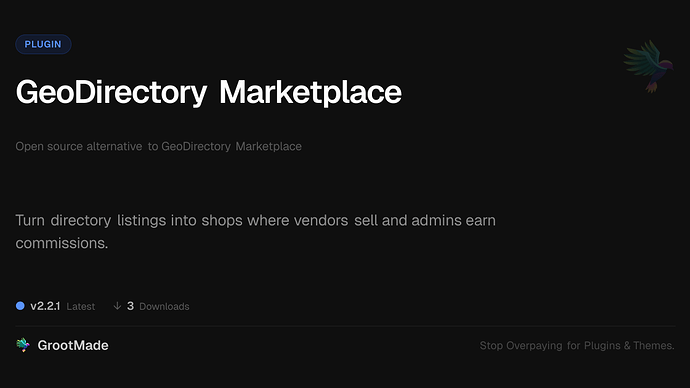 GeoDirectory Marketplace