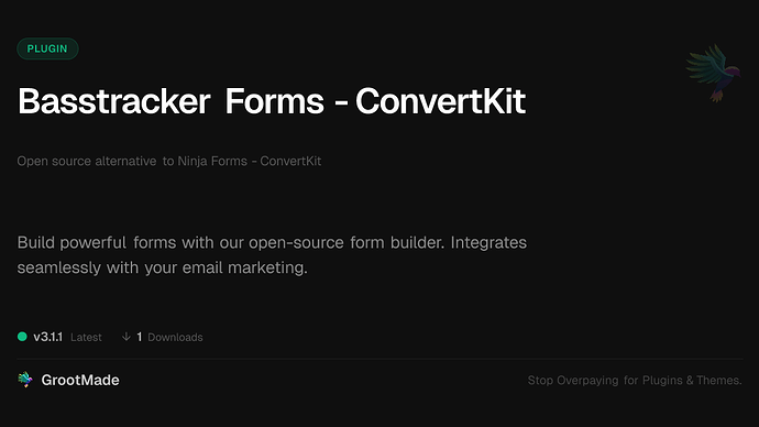 Basstracker Forms - ConvertKit
