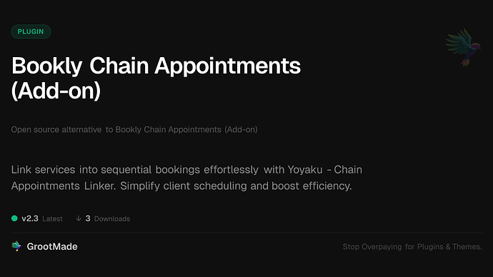 Bookly Chain Appointments (Add-on)