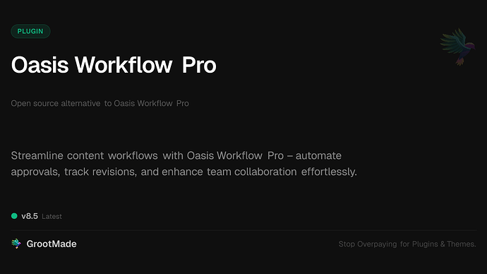 Oasis Workflow Pro