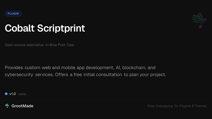 Cobalt Scriptprint
