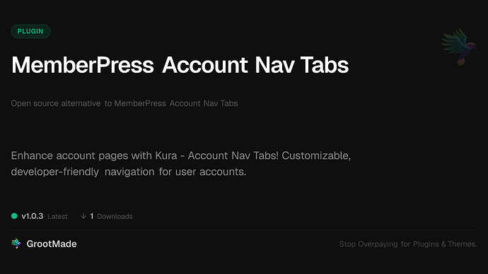MemberPress Account Nav Tabs