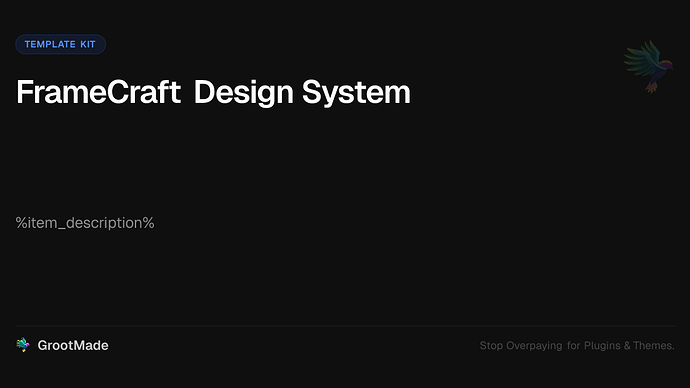 FrameCraft Design System