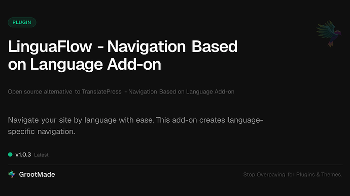 LinguaFlow - Navigation Based on Language Add-on