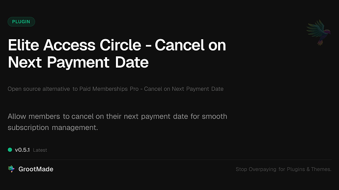 Elite Access Circle - Cancel on Next Payment Date