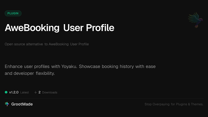 AweBooking User Profile