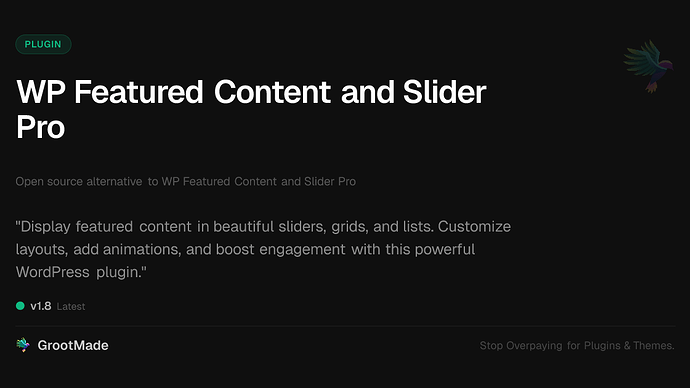 WP Featured Content and Slider Pro