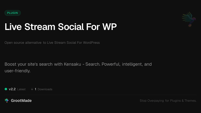 Live Stream Social For WP