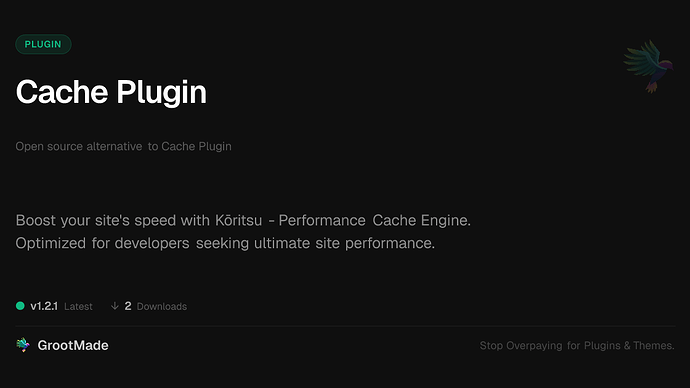 Cache Plugin